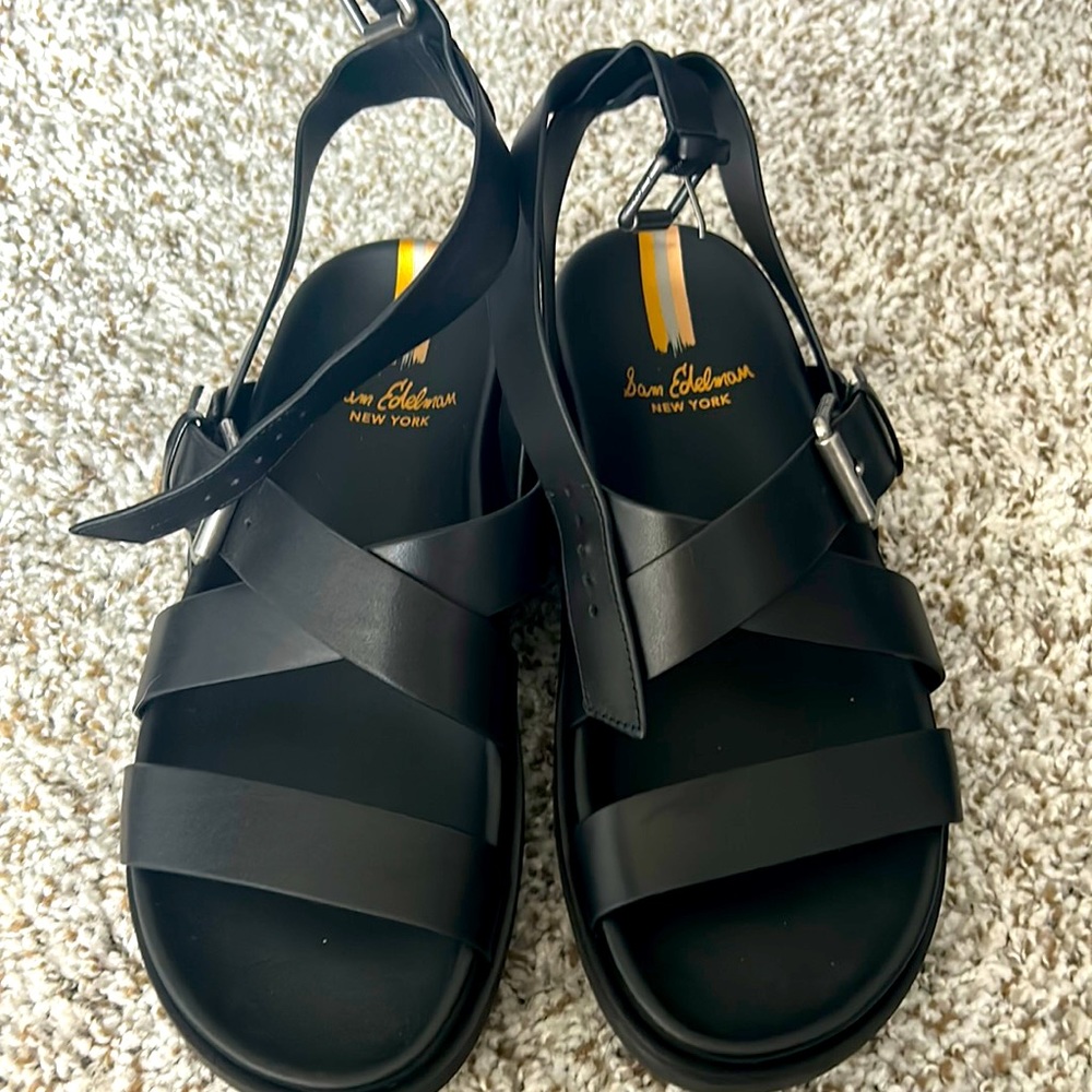 Black Sam Edelman Sandals Size 8 NEVER WORN